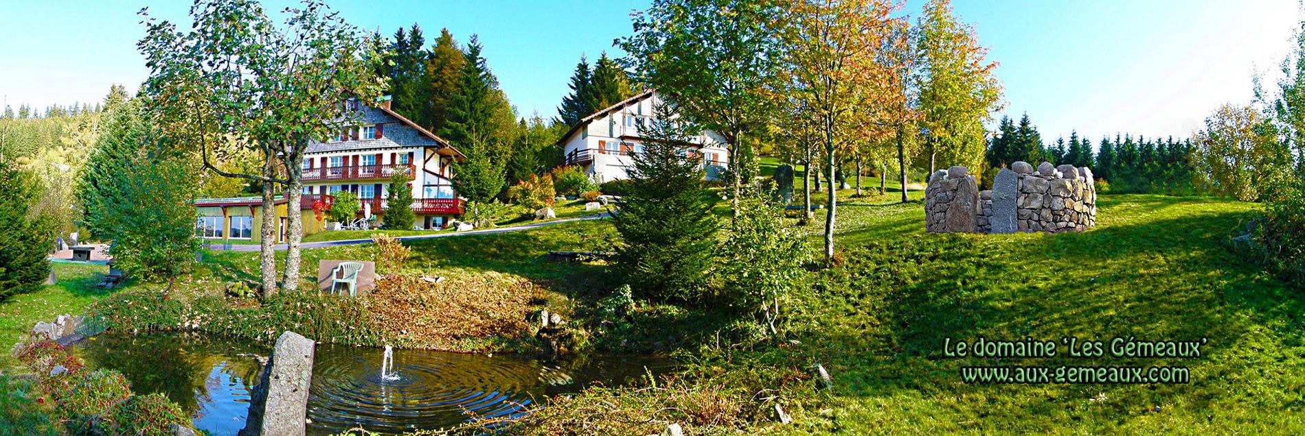 les 2 chalets du domaine Aux-Gmeaux